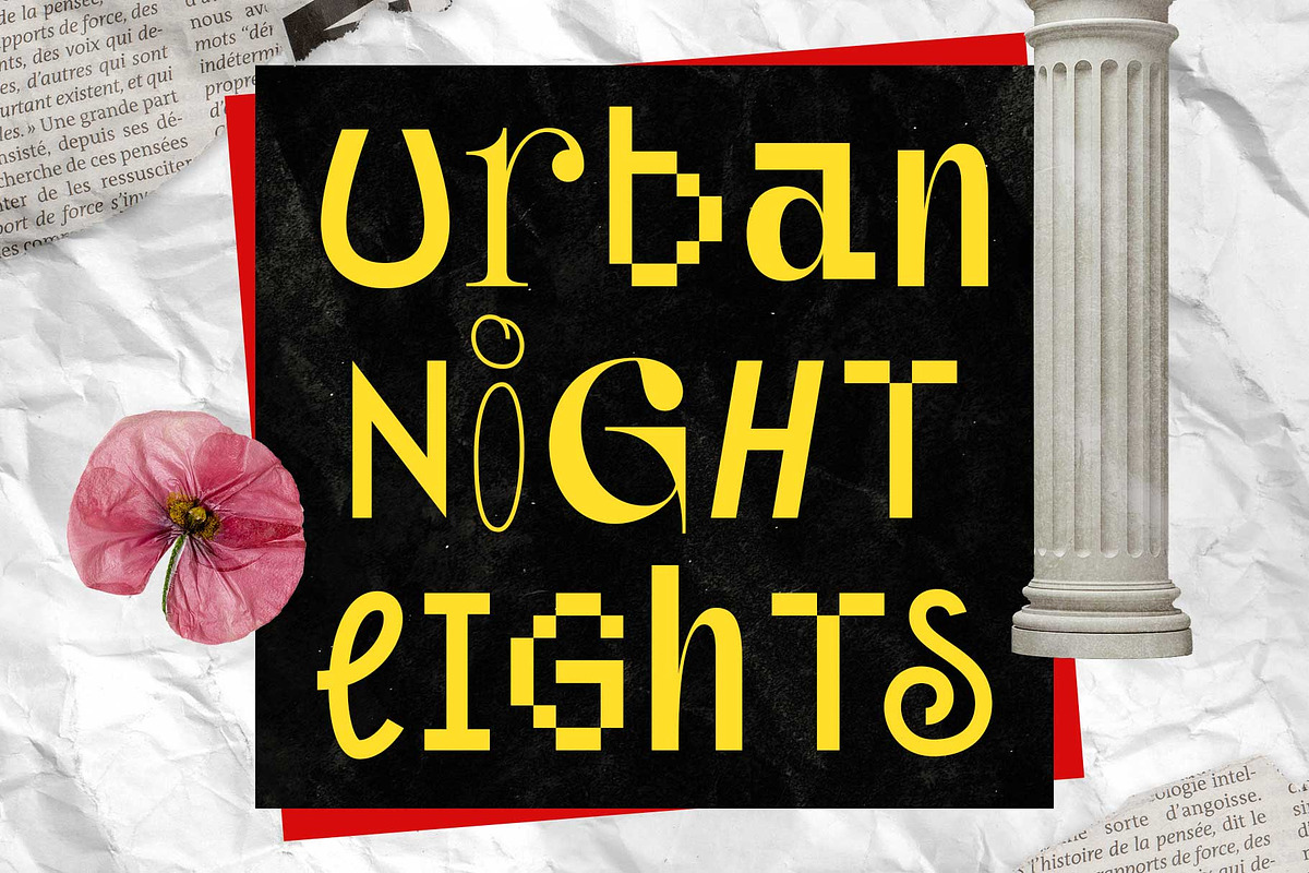 Mixed Font - Unpopular Montage, a Font by Arterfak Project (Photo 8 of 12)