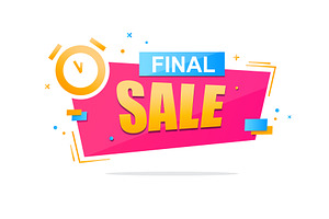 Colorful Final Sale banner design.