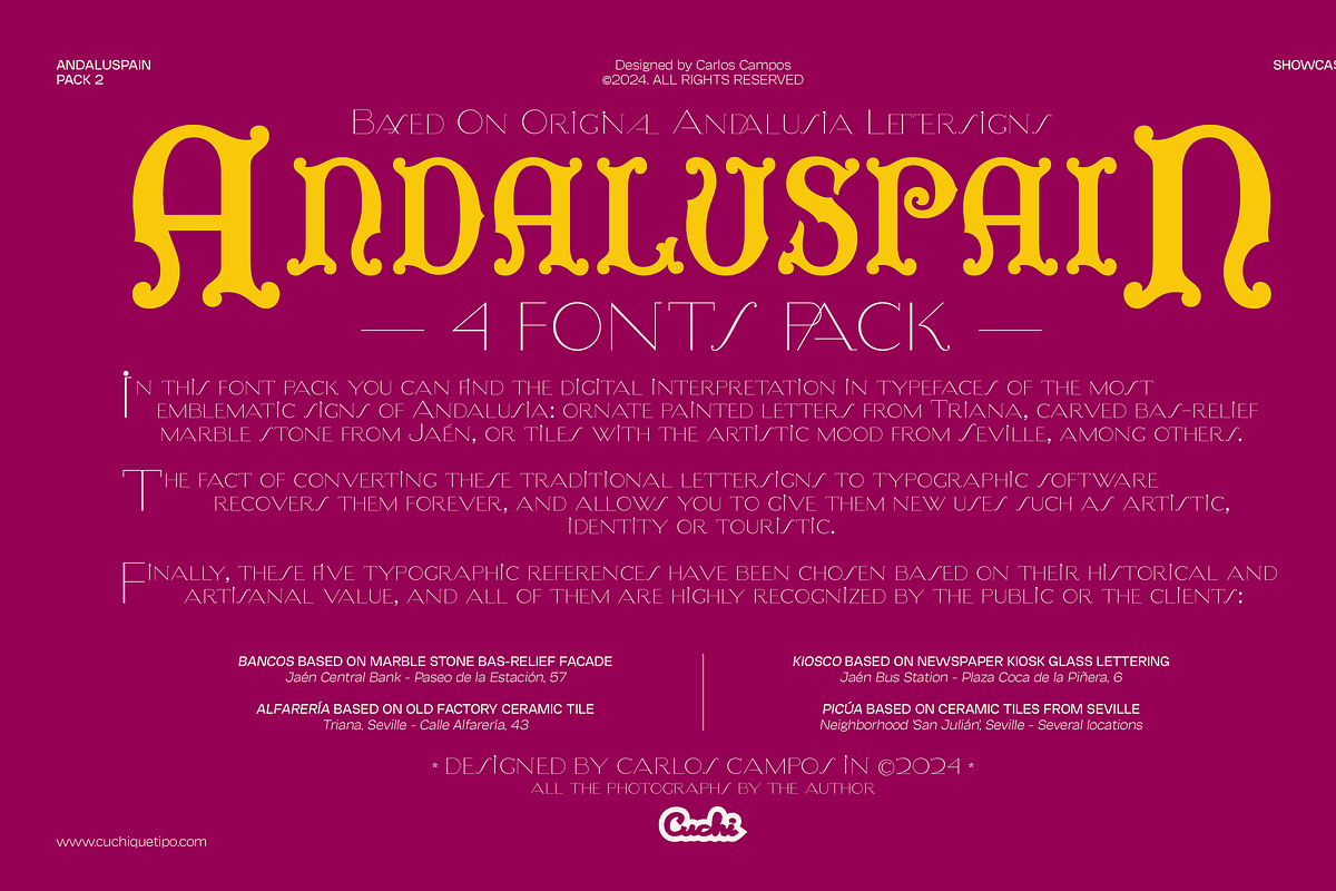 Andaluspain II, a Serif Font by Cuchi, qué Tipo! Foundry (Photo 12 of 12)