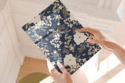 Navy Christmas Pattern, a Pattern Graphic by Webvilla Studio (Thumbnail 2 of 5)