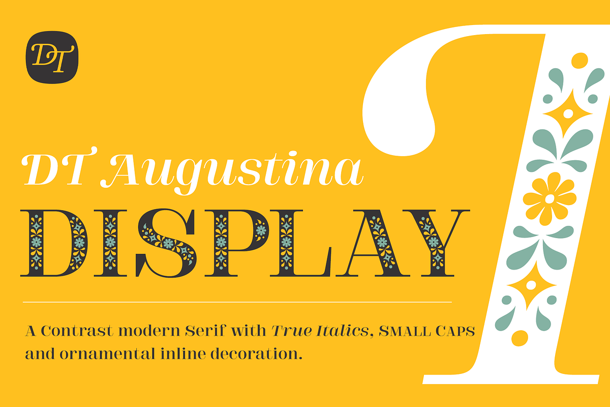 DT Augustina Serif Display, a Serif Font by Deveze Type Foundry (Photo 1 of 12)