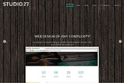 Studio 27 Responsive One Page Theme, a Landing Page Template by IceTemplates (Thumbnail 1 of 3)