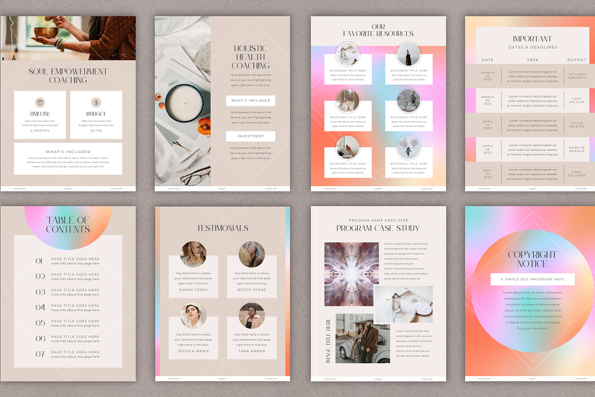 Welcome Packet & Service Guide, a Design Template by Studio Soluna (Photo 13 of 13)