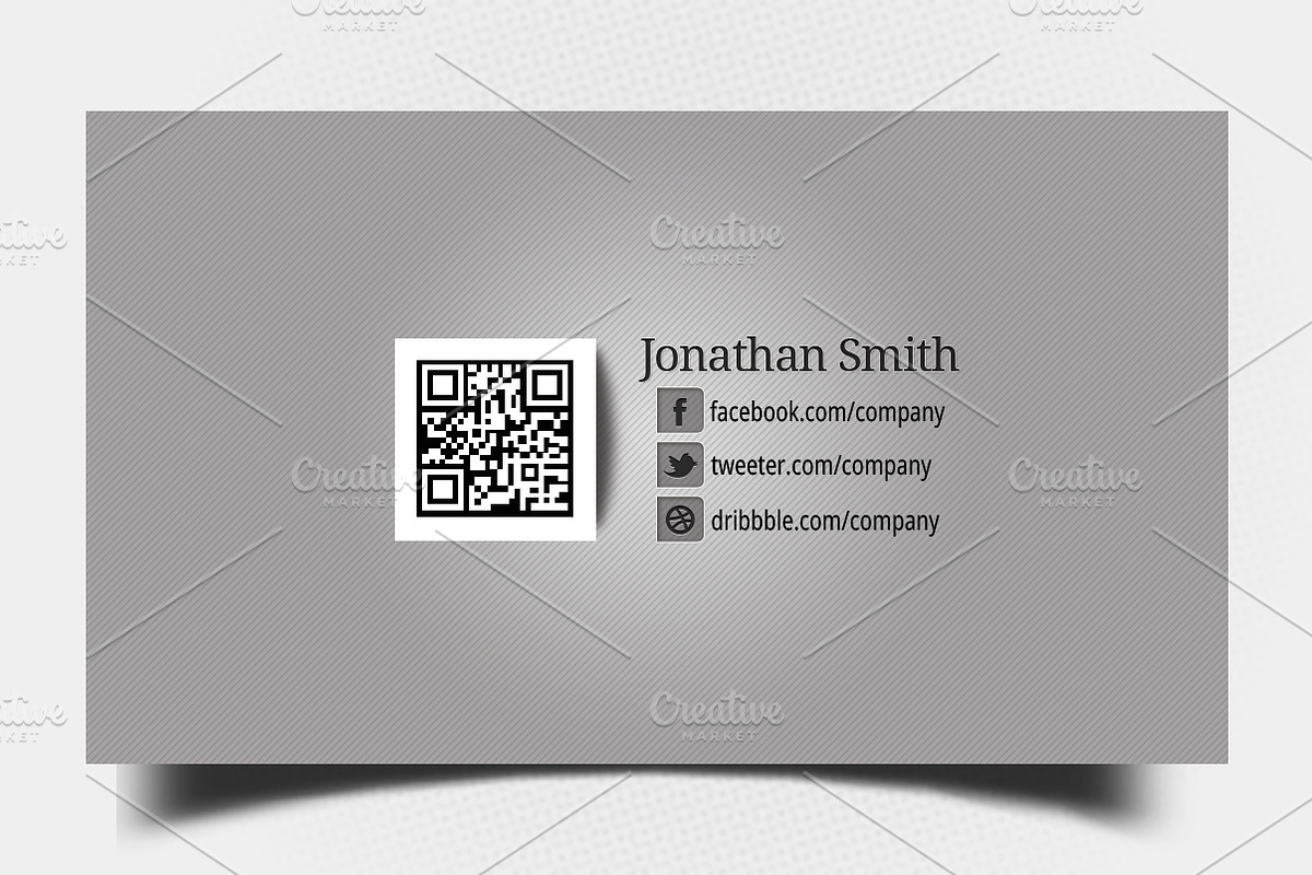 Black-Grey Personal Business Card, a Business Card Template by Aabhaas (Photo 5 of 5)
