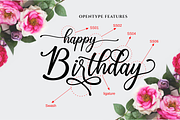 Happy Birthday // Pretty font, a Script Font by Java pep (Thumbnail 6 of 13)