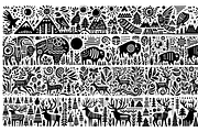 Vintage Wild Animals Folk Art, a Decorative Illustration by devastd (Thumbnail 16 of 28)