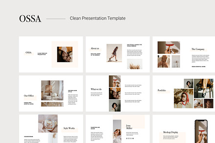 OSSA - Clean Powerpoint Template, a Marketing Template by PixaSquare