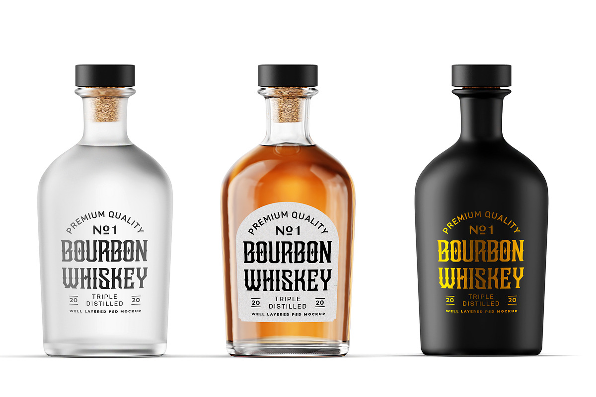 Liquor Bottle Mockup, a Packaging Mockup by Designer Dude