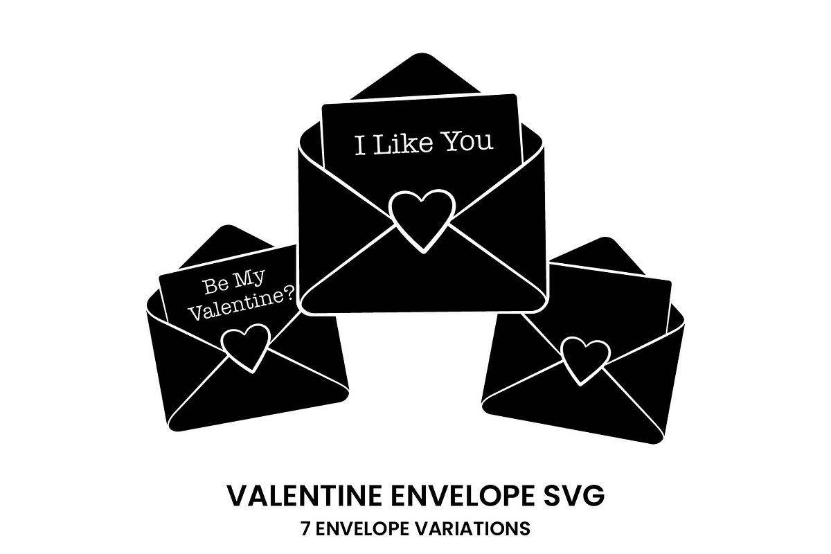 Simple Valentine's Envelope SVG, a Graphic by PinkHouseCollection (Photo 1 of 5)