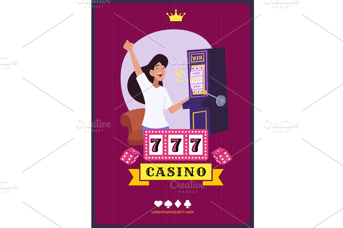 Gambling. girl playing games in, a Sport Illustration by Onyx