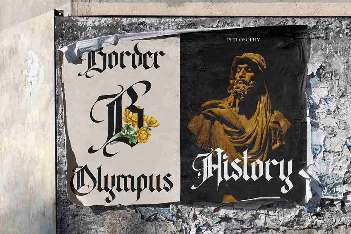 The celestial - Blackletter Font, a Blackletter Font by Vampstudio (Photo 5 of 13)