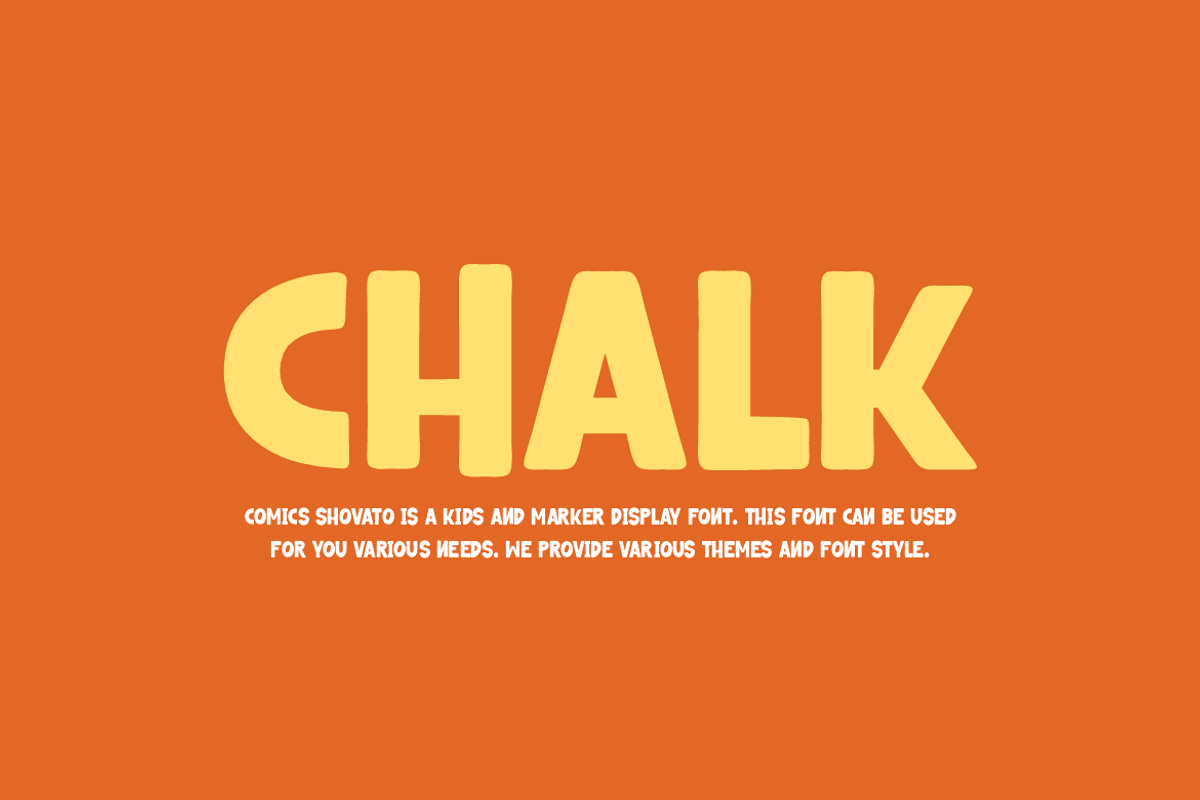 Comics Shovato - Round Font, a Sans Serif Font by Iqsiart Studio (Photo 2 of 6)