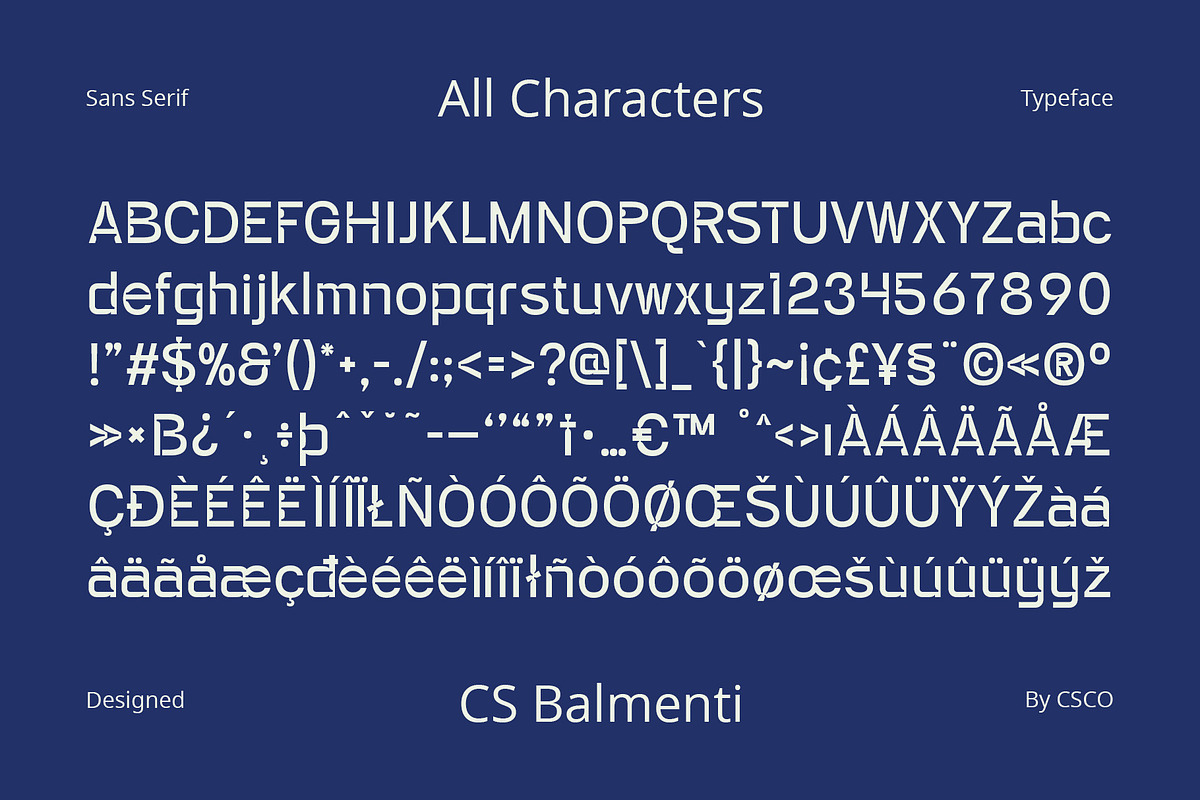 CS Balmenti– Display Sans Serif Font, a Sans Serif Font by Craft Supply Co. (Photo 8 of 8)