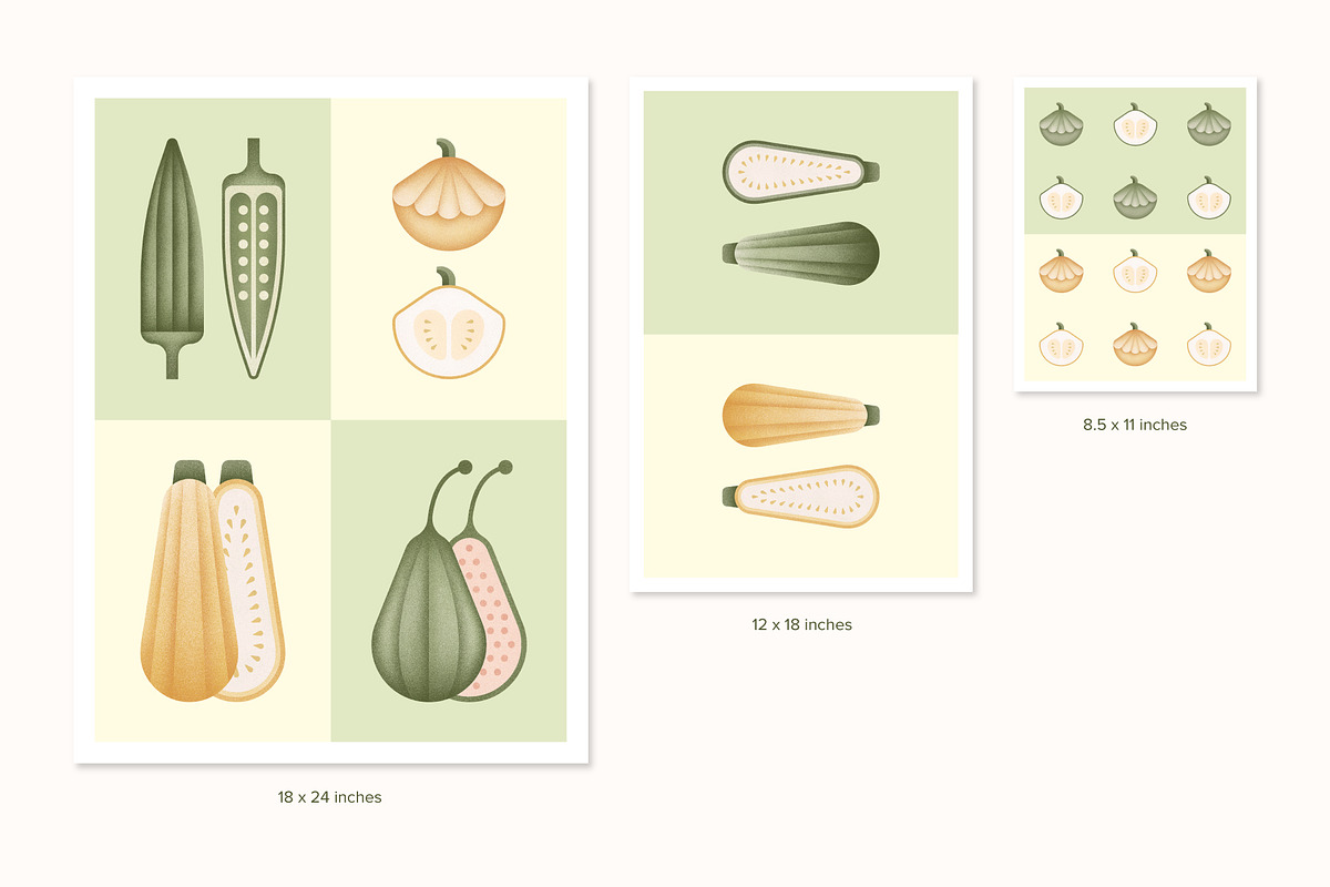Vegan Illustration Set, a Food Illustration by Paulina Sara Design (Photo 12 of 12)