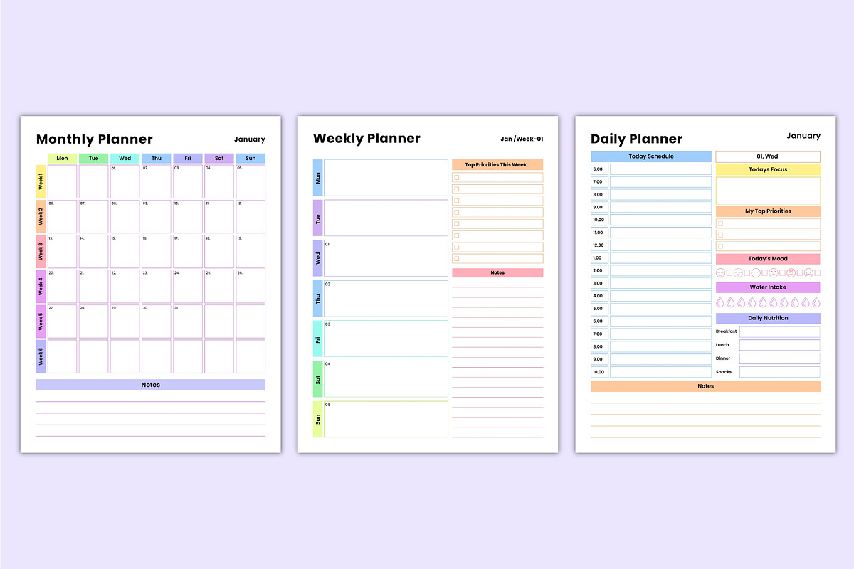 2025 Full Year Dated Planner Canva, a Stationery Template by Mustafiz (Photo 6 of 6)