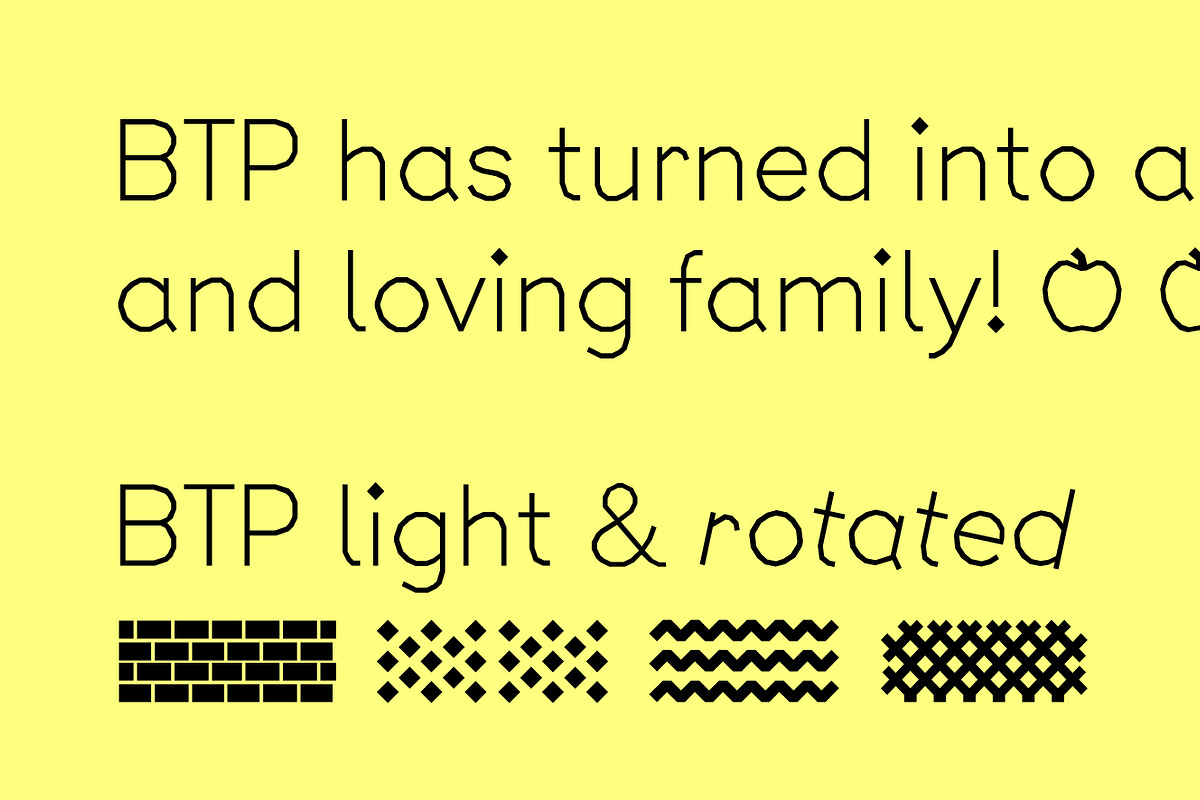 BTP, a Sans Serif Font by A is for... (Photo 4 of 5)