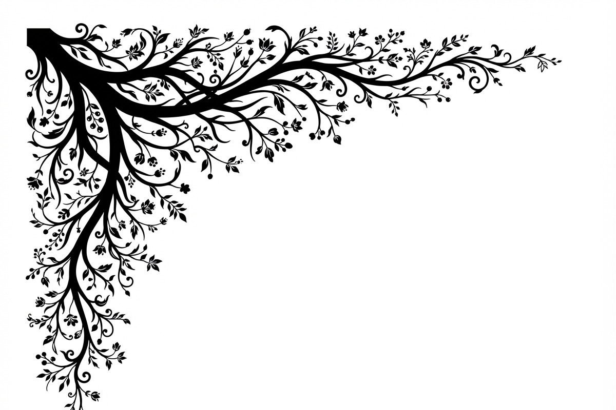 50 Tree Branch Corner Silhouette, a Decorative Illustration by Amazin_art (Photo 46 of 46)