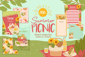 Summer Picnic Graphic Illustrations