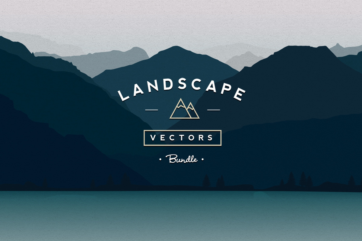 Vector Landscapes Bundle, an Illustration by Medialoot (Photo 1 of 4)