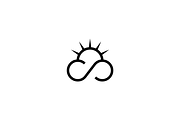 Minimalist Cloud Sun Logo, a Branding & Logo Template by Luxury Logos (Thumbnail 3 of 4)