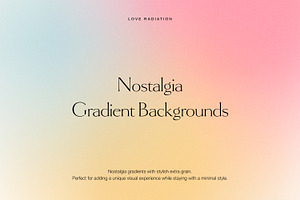 Nostalgia Gradient Backgrounds PSD