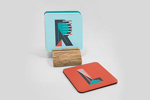 Coasters Mockup