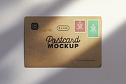 Vintage Postcard with Postage Stamps, an Advertising Mockup by Custom Scene (Thumbnail 10 of 11)