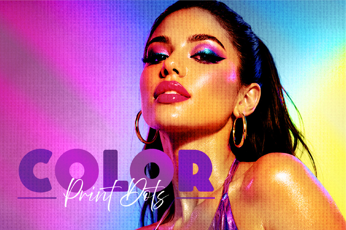 Color Print Dots Image Effect, a Brushes & More by studiogstock (Photo 1 of 3)