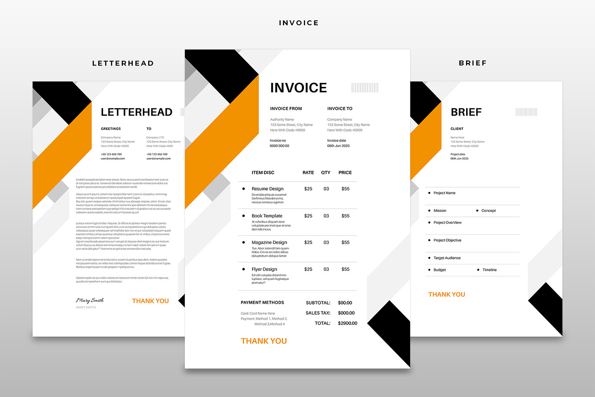 Stationery Set, a Stationery Template by ContestDesign (Photo 2 of 3)