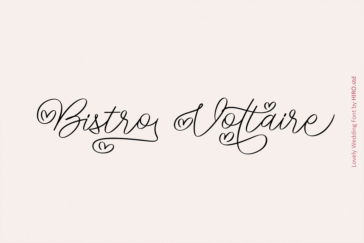 Lovely Wedding - Wedding Script Font, a Script Font by HIRO.std (Photo 9 of 13)