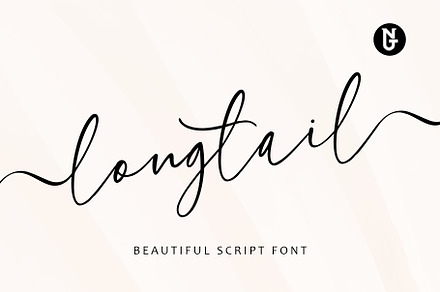 Longtail Script Font, a Script Font by Nestype