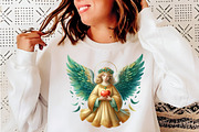 Christmas Angels Clipart Bundle, an Illustration by SinaCreation (Thumbnail 4 of 7)