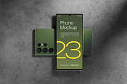 Smartphone Galaxy S23 Mockup, an Android Mockup by PaperMoon (Thumbnail 1 of 2)