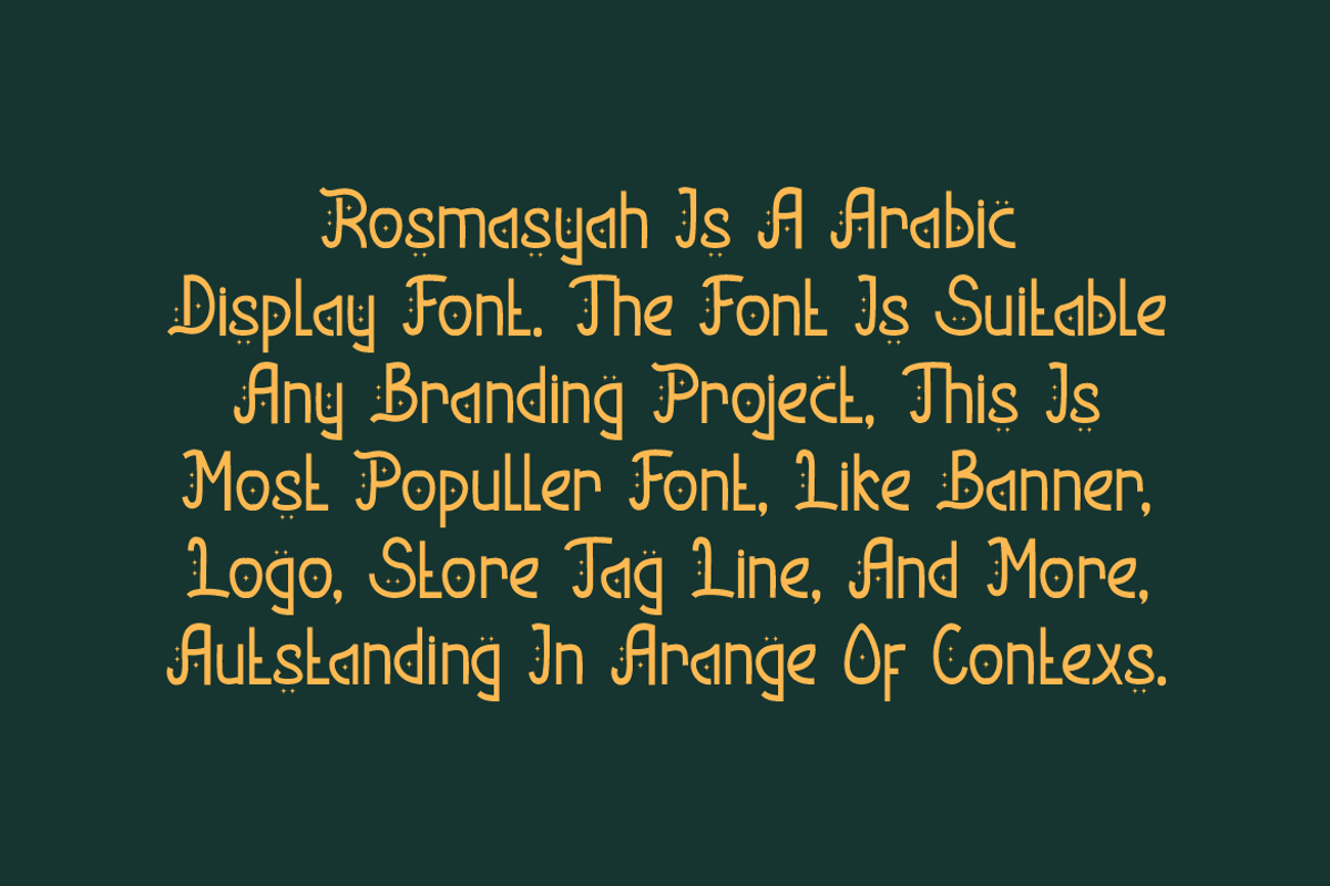 Rosmasyah - Arabic Font, a Handwritten Font by QR Design Studio (Photo 5 of 7)