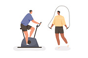 People doing sports in the gym set, a Sport Illustration by Good Studio (Thumbnail 2 of 4)