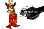 Set giraffe portraits .4 styles, an Animal Illustration by art_mouse (Thumbnail 4 of 6)