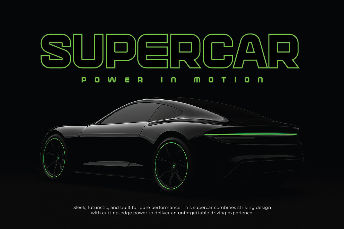 Geof – Futuristic Tech Display Font, a Sans Serif Font by Typebae (Photo 6 of 8)