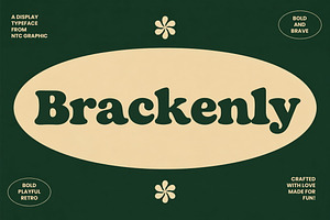 Brackenly - Retro Display Font