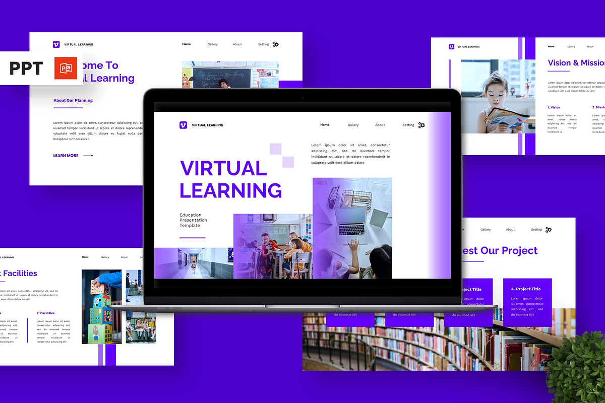 Virtual Learning - Education PPT