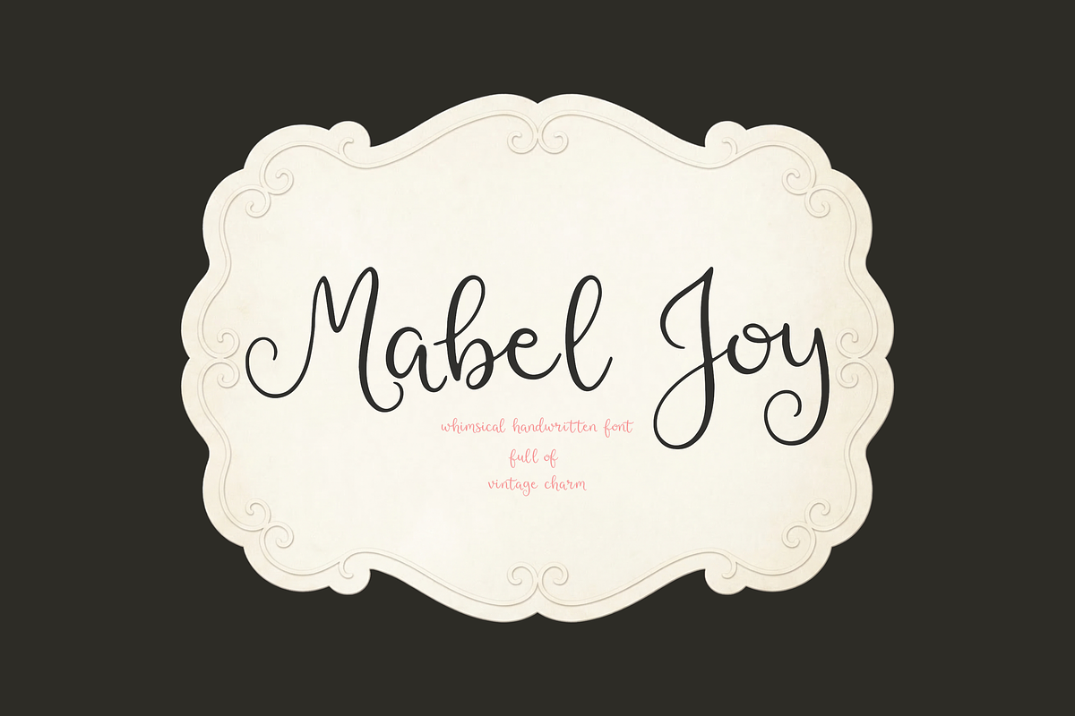 Mabel Joy Handwritten Font, a Handwritten Font by gafaroff studio (Photo 1 of 8)