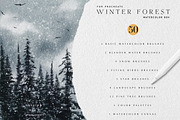 Winter Forest Box for Procreate, a Brush Add-On by Liquid Amethyst Art (Thumbnail 2 of 13)