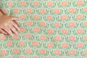 Peony Baby Carriage Seamless Pattern, a Pattern Graphic by Little Creative Scribbles (Thumbnail 3 of 7)