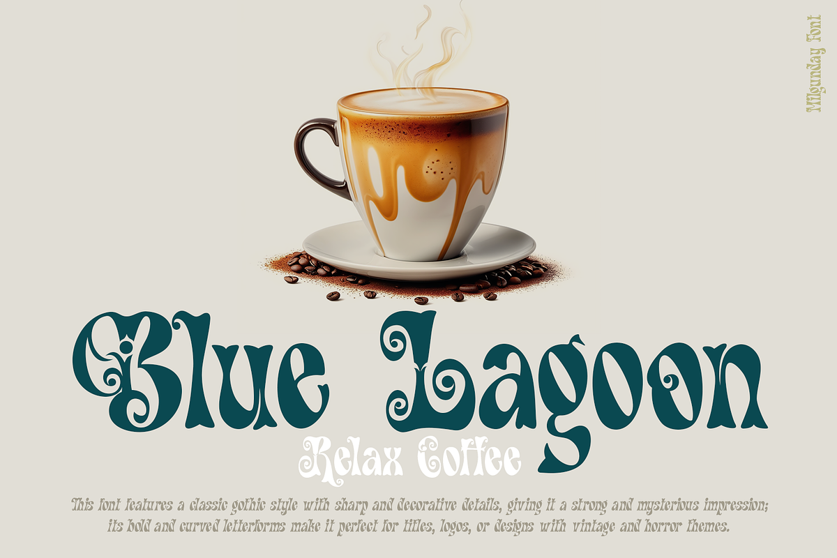 Milgunday Vintage Font, a Blackletter Font by madeDeduk (Photo 7 of 10)
