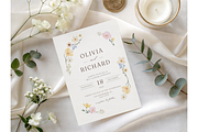Minimal Botanical Invitation Mockup, a Mockup by MockupWizard (Thumbnail 3 of 4)