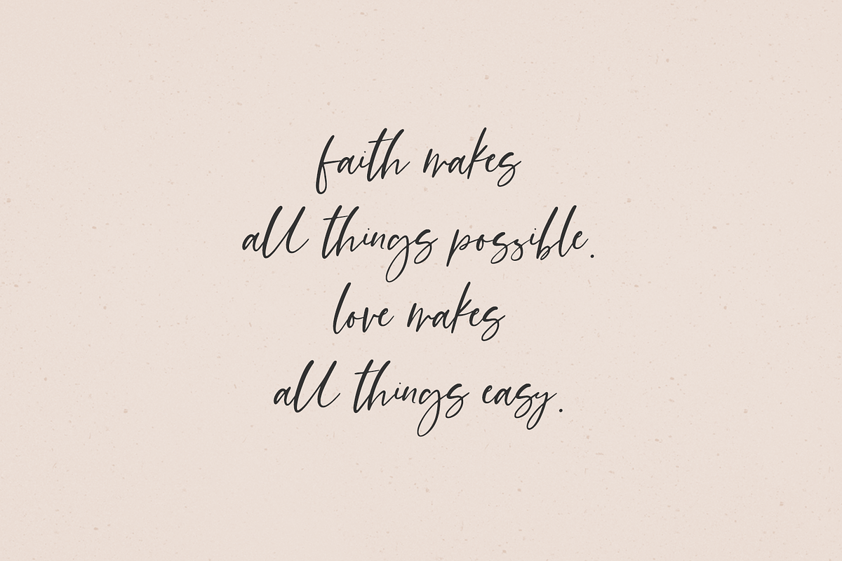 Everylove Script, a Script Font by Beck McCormick (Photo 8 of 10)