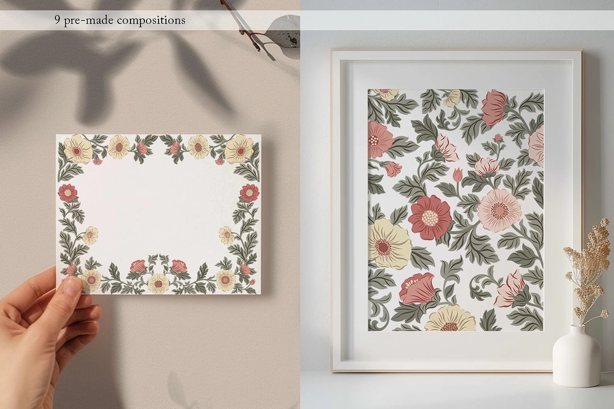 William Morris pattern, a Decorative Illustration by Jenny Quince (Photo 3 of 9)