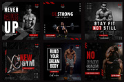 Canva instagram Gym Fitness Template, a Social Media Template by illycreative (Thumbnail 4 of 5)