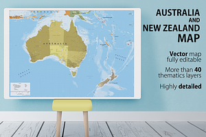 Australia And New Zealand Map