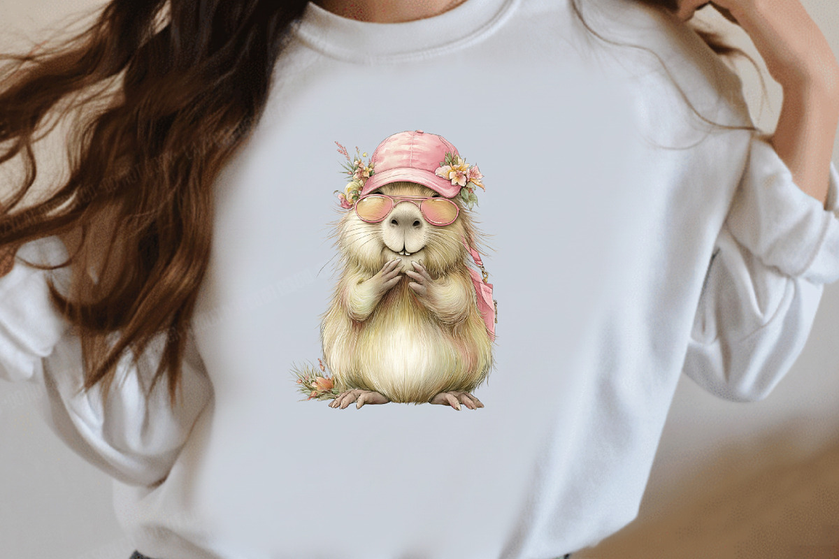 Whimsical Summer Capybara clipart, an Illustration by Designworld (Photo 6 of 7)