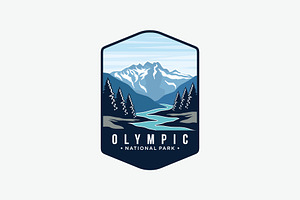 Olympic National Park Emblem Logo